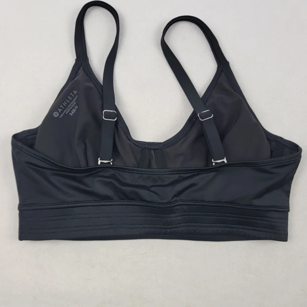 Athleta hidden undirewire black sportsbra / swim top